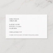 Whimsical Little Duckling Chilcare Business Card Visitenkarte (Rückseite)