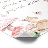 Whimsical Little Fairy Baby Dusche Mama Osa Bar Poster (Ecke)