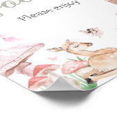 Whimsical Little Fairy Baby Dusche Nahrung Poster (Ecke)