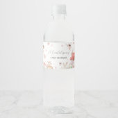 Whimsical Little Fairy Baby Dusche Wasserflaschenetikett (Vorderseite)