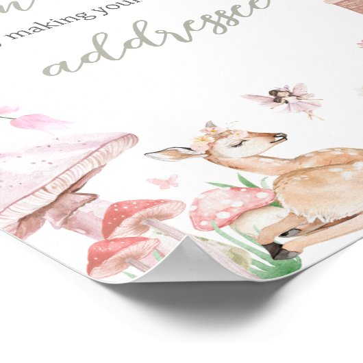 Whimsical Little Fairy Envelope Poster (Ecke)