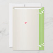 Whimsical Little Miss Onederful 1. Geburtstag Einladung (Rückseite)