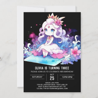 Whimsical Little Princess Geburtstag Einladung