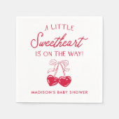 Whimsical Little Sweetheart Baby Shower Serviette (Vorderseite)