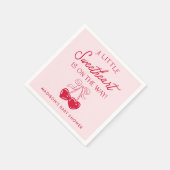 Whimsical Little Sweetheart Baby Shower Serviette (Ecke)
