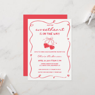 Whimsical Little Sweetheart Babyparty Einladung