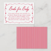 Whimsical Little Sweetheart Diaper Raffle Begleitkarte (Vorne/Hinten)