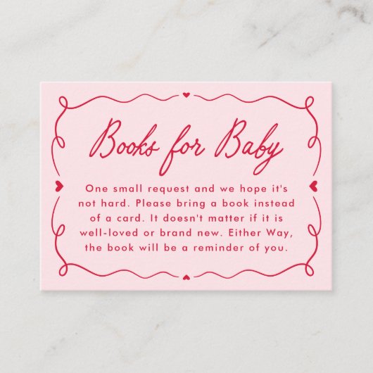 Whimsical Little Sweetheart Diaper Raffle Begleitkarte (Vorderseite)