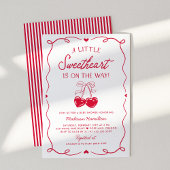 Whimsical Little Sweetheart Valentines Baby Shower Einladung