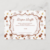 Whimsical Little Universe Baby Show Diapper Raffle Begleitkarte (Vorderseite)