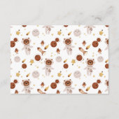 Whimsical Little Universe Baby Show Diapper Raffle Begleitkarte (Rückseite)