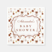 Whimsical Little Universe Baby Shower Serviette (Vorderseite)
