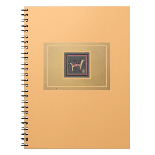 Whimsical Llama Blindnotebook Notizblock (Vorderseite)