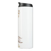 Whimsical Llama Mermaid Personalisiert Thermosbecher (Nach rechts gedreht)