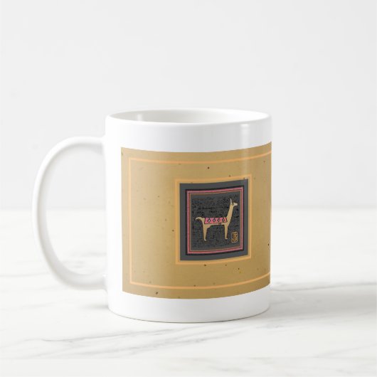 Whimsical Llama Tasse (Links)