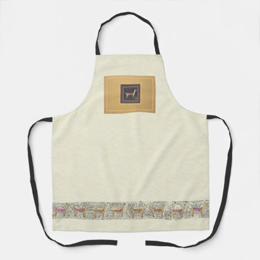 Whimsical LLamas All-over-Print-Schürze Schürze (Vorderseite)