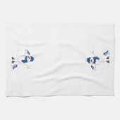 Whimsical Long Legged Snowman Geschirrtuch (Horizontal)