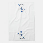 Whimsical Long Legged Snowman Geschirrtuch (Vertikal)