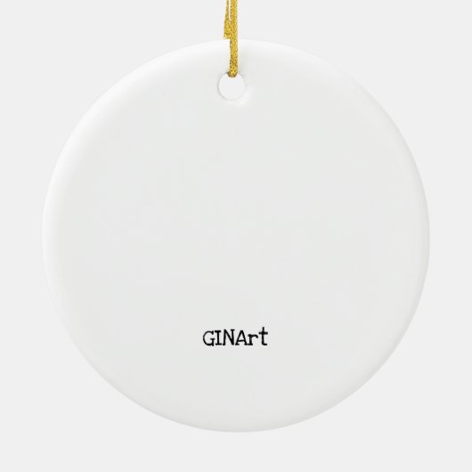 Whimsical Long Legged Snowman Keramik Ornament (Hinten)