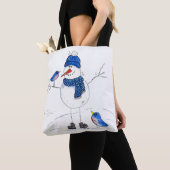 Whimsical Long Legged Snowman Tasche (Von Nahem)