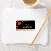 Whimsical Love Birds Hochzeitadresse Adressaufkleber (Insitu)