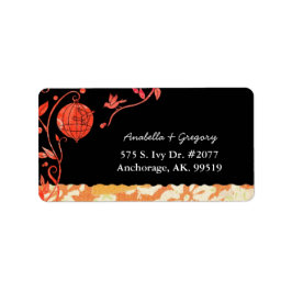 Whimsical Love Birds Hochzeitadresse Adressaufkleber