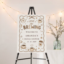 Whimsical Love is Brewing Kaffe-Hochzeitsdusche