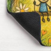 Whimsical Love Swing Garten-Mauspad Mousepad (Ecke)