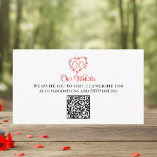 Whimsical Lovebirds Boho Rotherz Hochzeitswebsite Begleitkarte