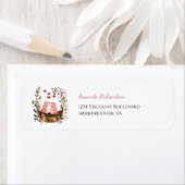 Whimsical Lovebirds Return Address Label (Insitu)