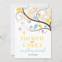 Whimsical Lovebirds Wedding