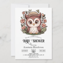 Whimsical Lovely Owl Baby Dusche