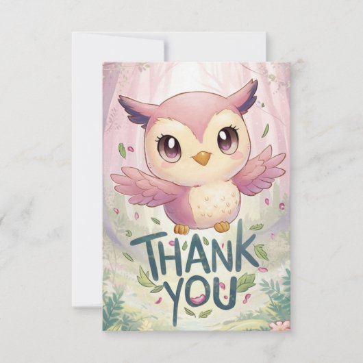 Whimsical Lowl Dankeskarte (Vorderseite)