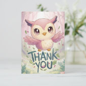 Whimsical Lowl Dankeskarte (Stehend Vorderseite)