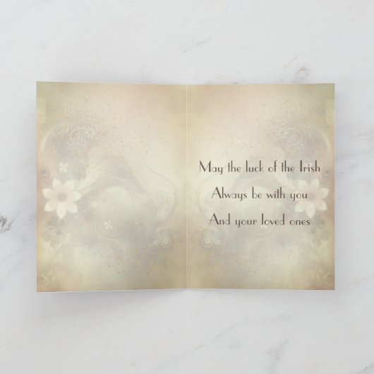 Whimsical Luck of the Irish St Patrick's Day Karte (Innenseite)