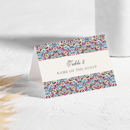 Whimsical Luxury Ivory Floral Wedding Place Card Tischnummer