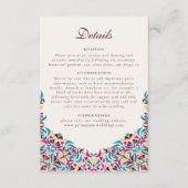 Whimsical Luxus Elfenbein Blumenstrauß Hochzeit Begleitkarte (Vorderseite)