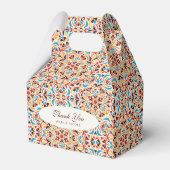 Whimsical Luxus Elfenbein Blumenstrauß Hochzeit Geschenkschachtel (Rückseite)