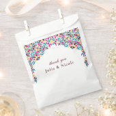 Whimsical Luxus Elfenbein Blumenstrauß Hochzeit Geschenktütchen (Ausgeschnitten)