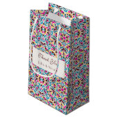 Whimsical Luxus Elfenbein Blumenstrauß Hochzeit Kleine Geschenktüte (Rückseite Schrägansicht)