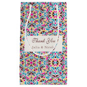 Whimsical Luxus Elfenbein Blumenstrauß Hochzeit Kleine Geschenktüte (Vorderseite)