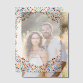 Whimsical Luxus Elfenbein Blumenstrauß Hochzeit Pergament Einladungen (Versatz (Ehepaar))