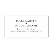 Whimsical Luxus Elfenbein Blumenstrauß Hochzeit Permastempel (Design)