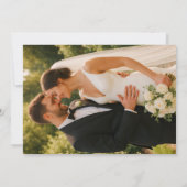 Whimsical Luxus Elfenbein Blumenstrauß Hochzeit Save The Date (Rückseite)