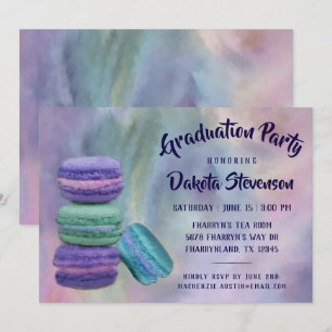 Whimsical Macarons   Französische Süßigkeiten Absc Einladung