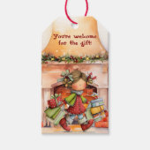 Whimsical Mädchen Humorvoll Geschenkanhänger (Vorderseite)