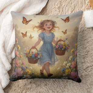 Whimsical Mädchen  Kissen