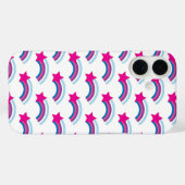 Whimsical Magenta Sternschnuppe Regenbogen Muster Case-Mate iPhone Hülle (Rückseite (Horizontal))