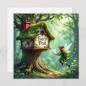Whimsical Magic Fairy Post Child Party Einladung (Vorne/Hinten)