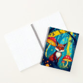 Whimsical Magic Forest Design/Niedlicher Fuchs Notizblock (Innenseite)